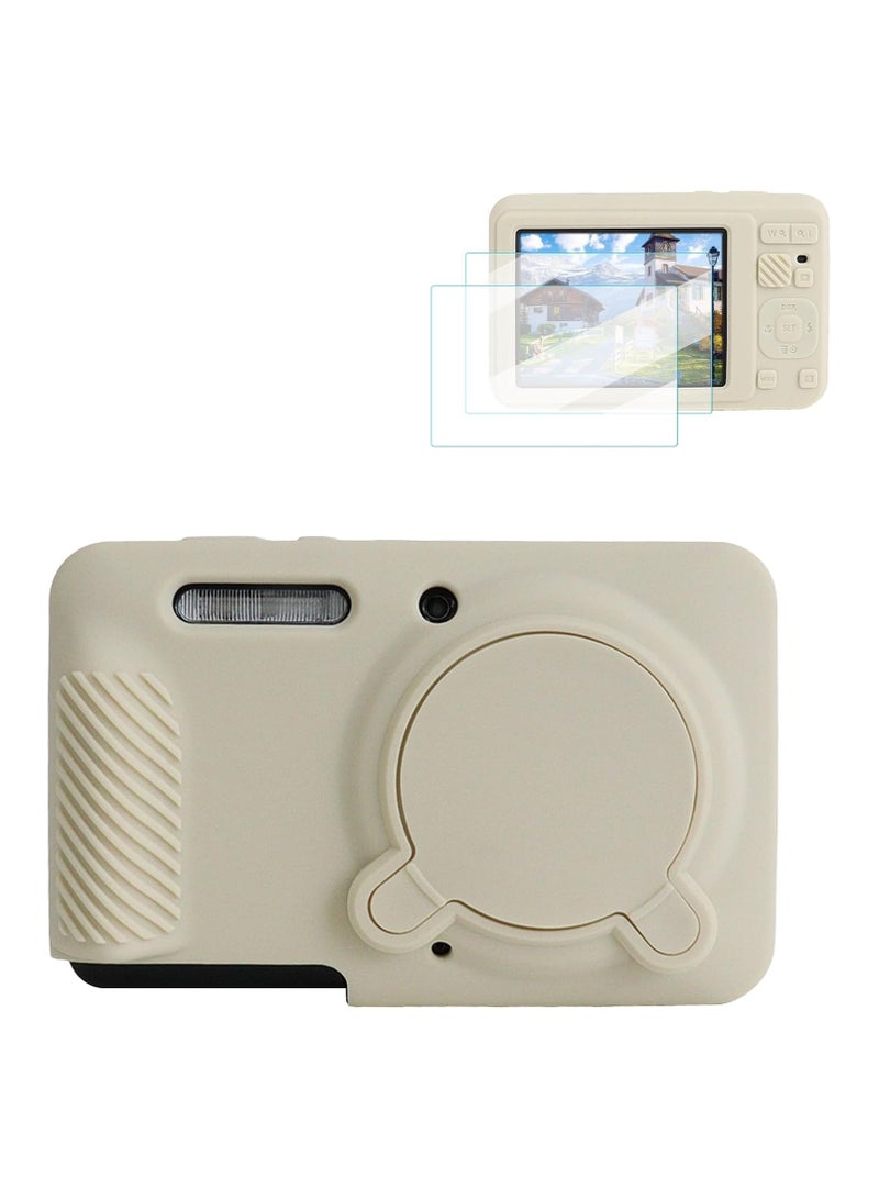 عام غطاء سيليكون واقي لكاميرا Kodak PIXPRO FZ55، إكسسوارات حماية تشمل حاميي شاشة وغطاء عدسة قابل للإزالة لكاميرا PIXPRO FZ55. - Image 1